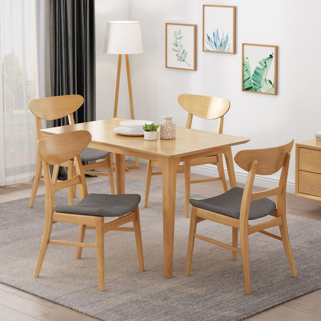 Chaises de salle à manger modernes Idalia du milieu du siècle (lot de 4) par Christopher Knight Home