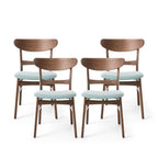 Chaises de salle à manger modernes Idalia du milieu du siècle (lot de 4) par Christopher Knight Home