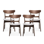 Chaises de salle à manger modernes Idalia du milieu du siècle (lot de 4) par Christopher Knight Home