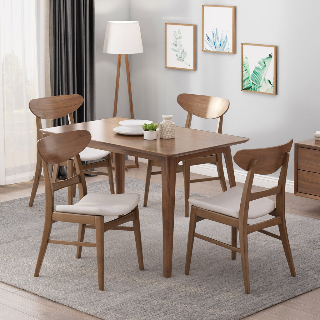 Chaises de salle à manger modernes Idalia du milieu du siècle (lot de 4) par Christopher Knight Home