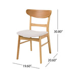 Chaises de salle à manger modernes Idalia du milieu du siècle (lot de 4) par Christopher Knight Home