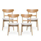 Chaises de salle à manger modernes Idalia du milieu du siècle (lot de 4) par Christopher Knight Home