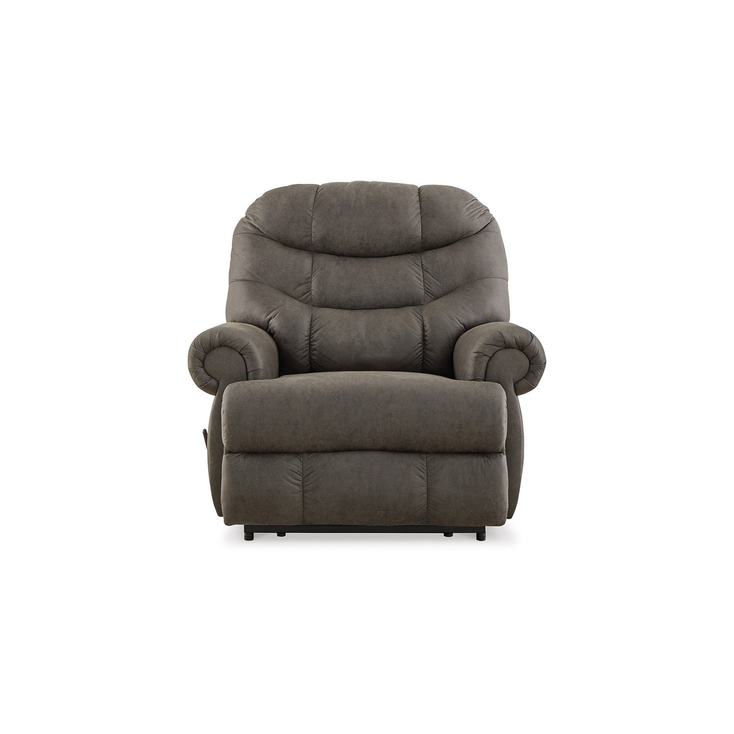 Fauteuil inclinable manuel mural Ikra Zero, capitonné, similicuir gris