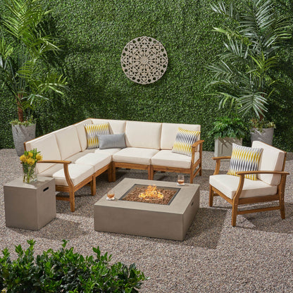 Ensemble de canapés d'extérieur Illona en acacia par Christopher Knight Home
