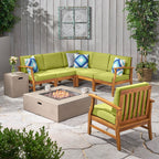 Ensemble de canapés d'extérieur Illona en acacia par Christopher Knight Home