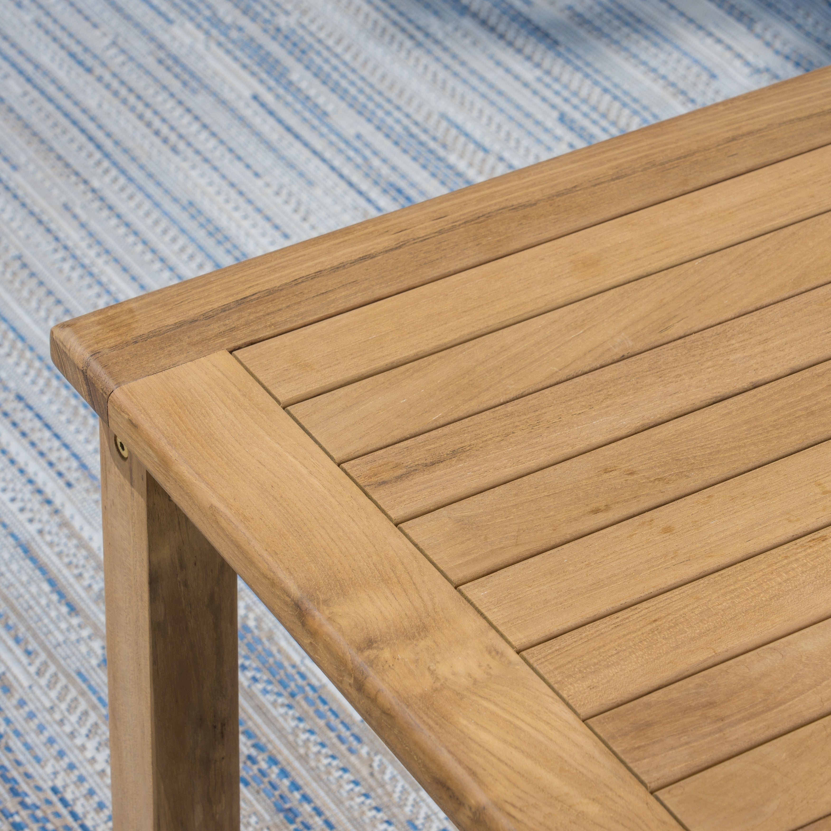 Ensemble de fauteuils club 3 pièces en teck indonésien avec coussins Sunbrella