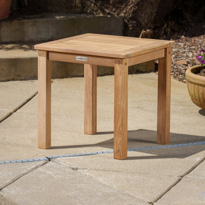 Ensemble de fauteuils club 3 pièces en teck indonésien avec coussins Sunbrella