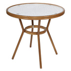 Ensemble bistrot commercial intérieur/extérieur avec table et quatre chaises
