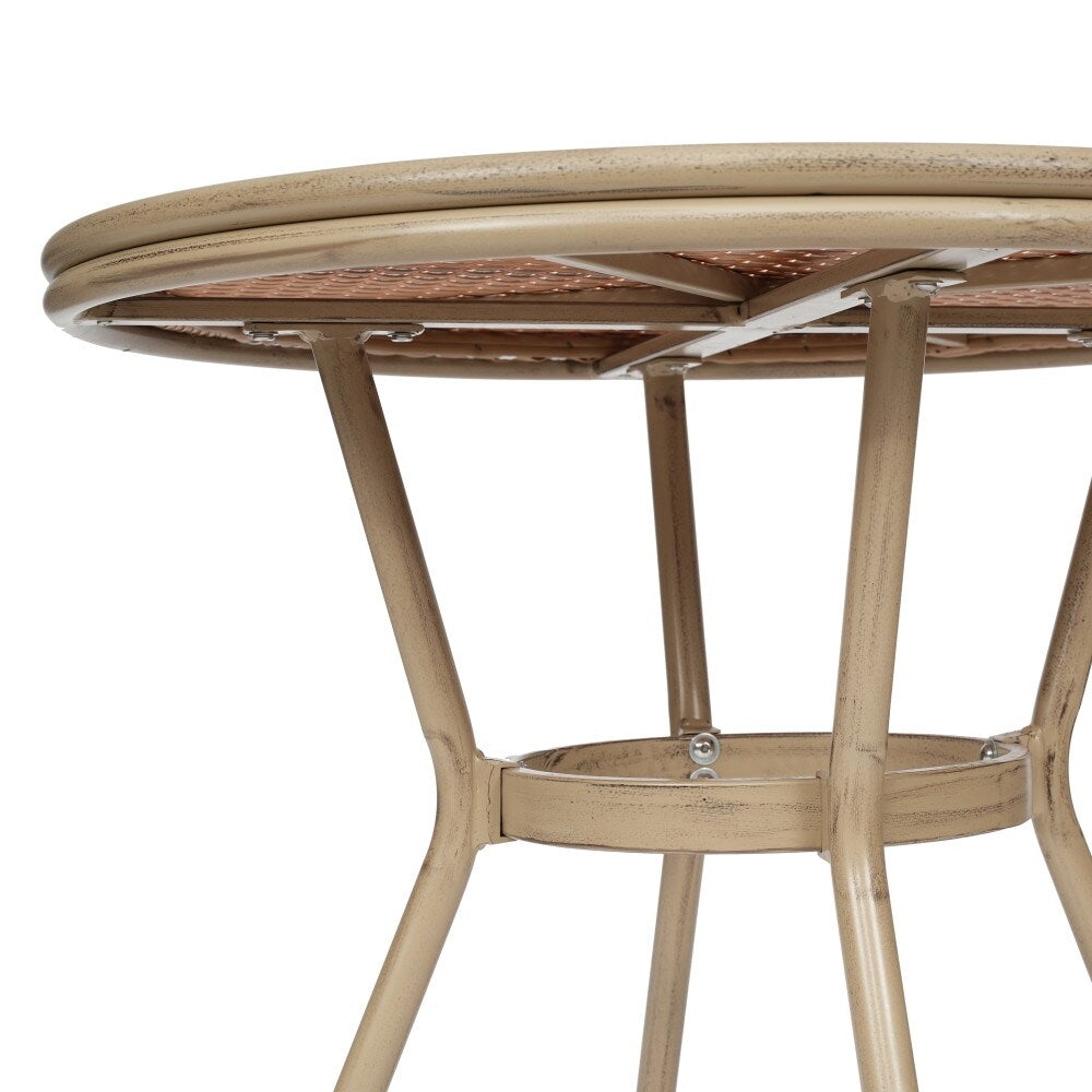 Ensemble bistrot commercial intérieur/extérieur avec table et quatre chaises