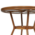 Ensemble bistrot commercial intérieur/extérieur avec table et deux chaises