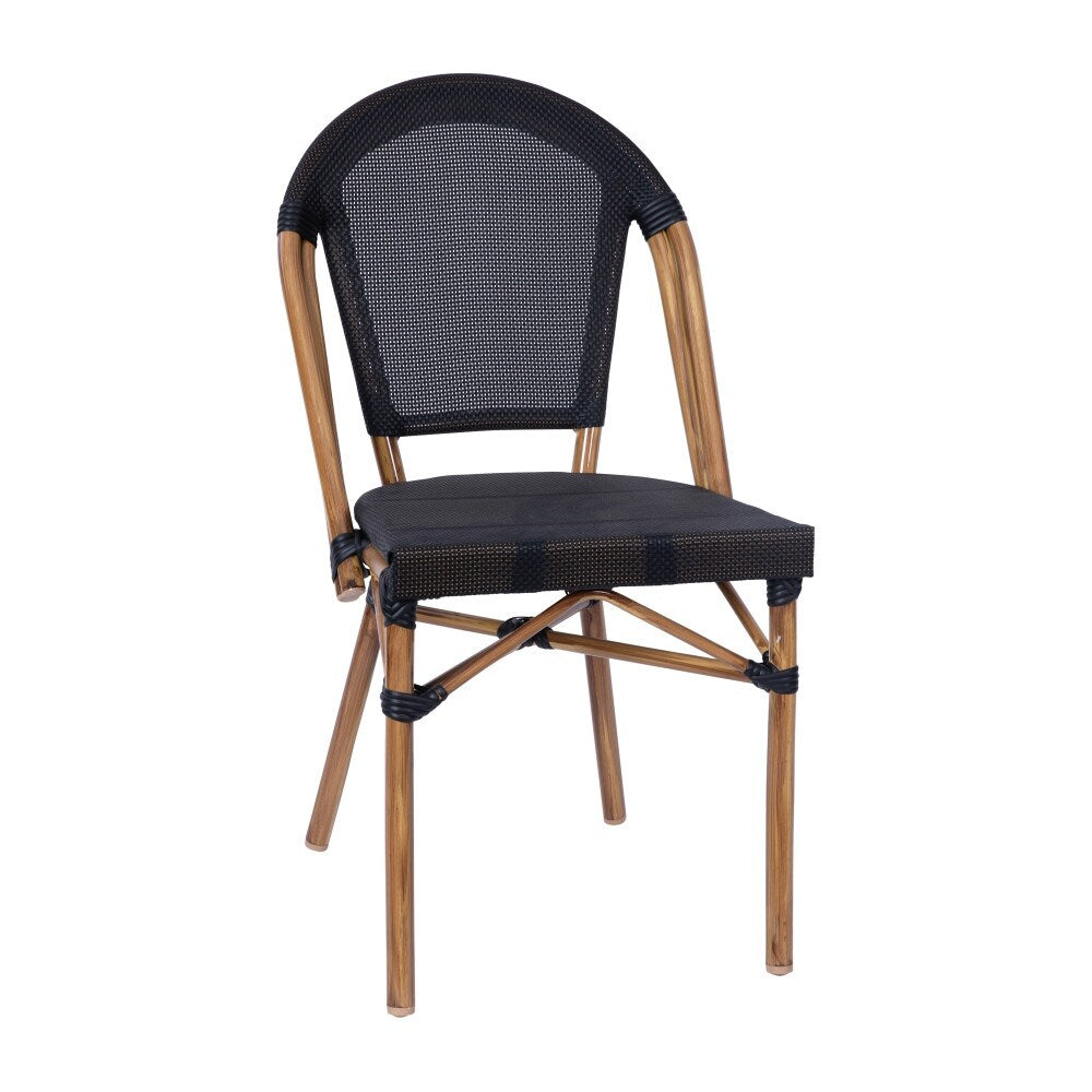 Ensemble bistrot commercial intérieur/extérieur avec table et deux chaises