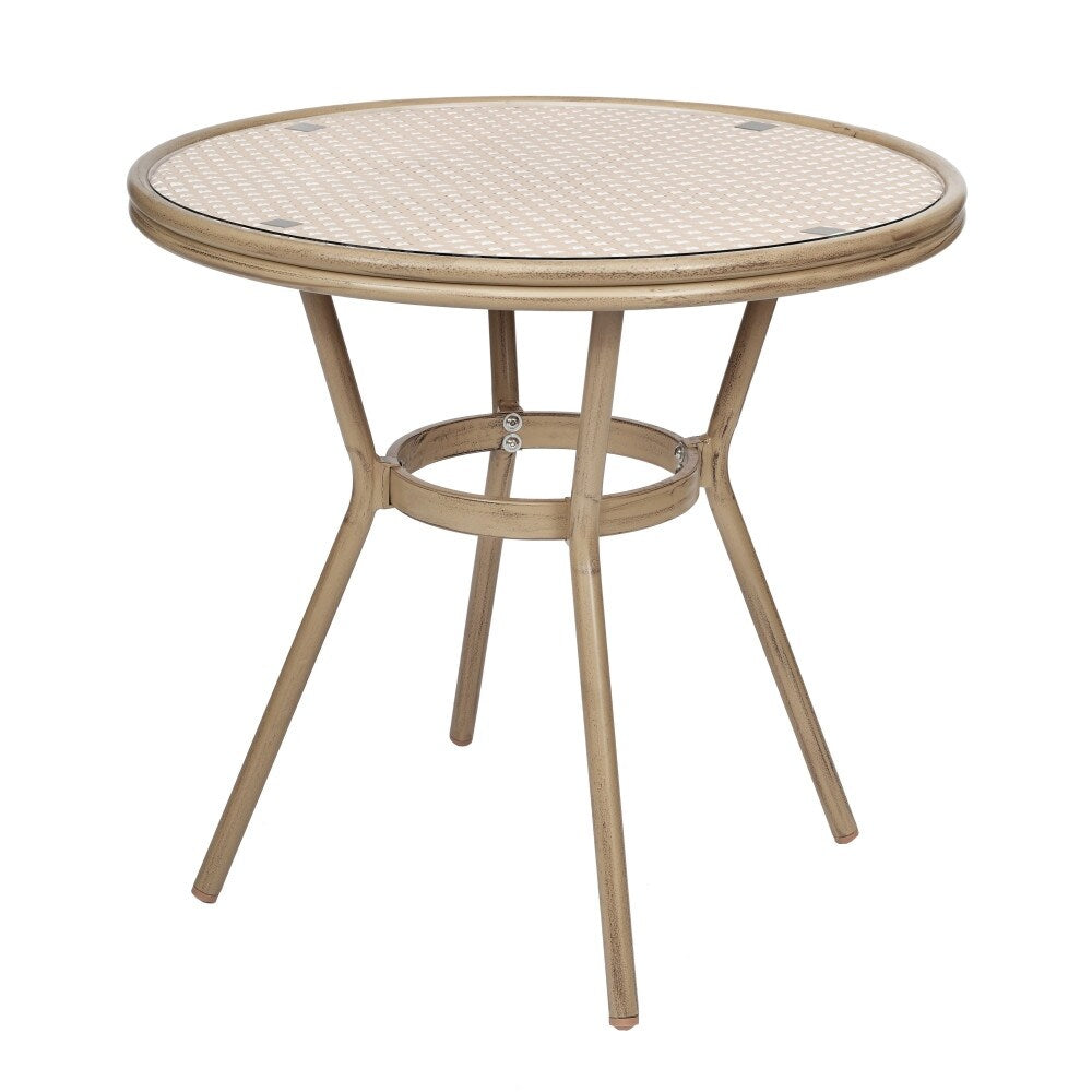 Ensemble bistrot commercial intérieur/extérieur avec table et deux chaises