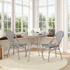 Ensemble bistrot commercial intérieur/extérieur avec table et deux chaises