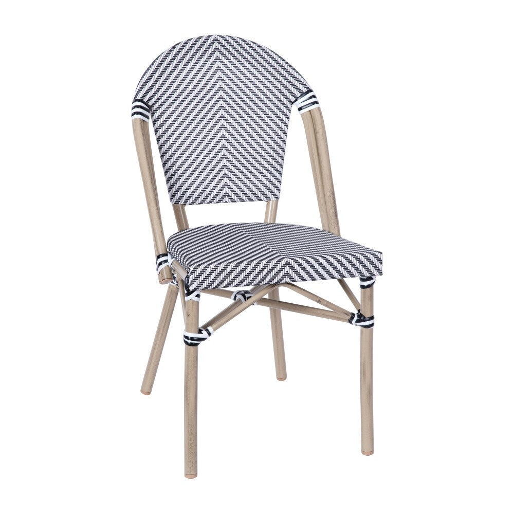 Ensemble bistrot commercial intérieur/extérieur avec table et deux chaises