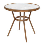 Ensemble bistrot commercial intérieur/extérieur avec table et deux chaises