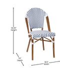 Ensemble bistrot commercial intérieur/extérieur avec table et deux chaises
