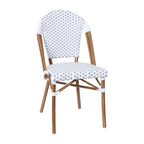 Ensemble bistrot commercial intérieur/extérieur avec table et deux chaises