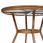 Ensemble bistrot commercial intérieur/extérieur avec table et deux chaises