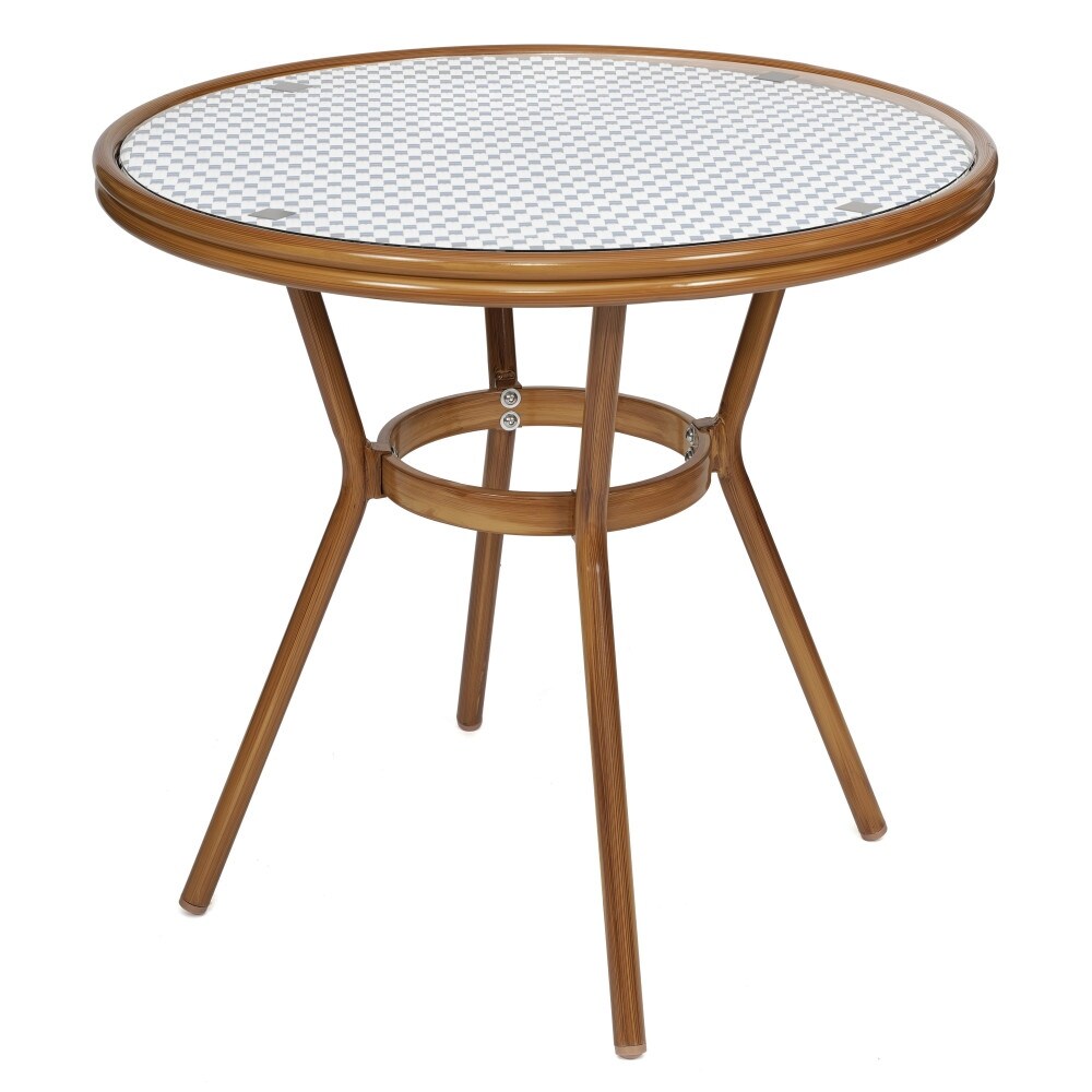 Ensemble bistrot commercial intérieur/extérieur avec table et deux chaises