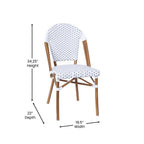 Ensemble bistrot commercial intérieur/extérieur avec table et deux chaises