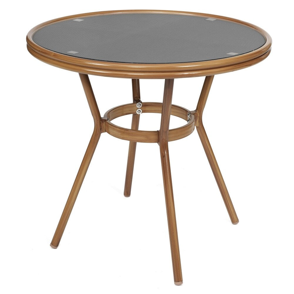 Ensemble bistrot commercial intérieur/extérieur avec table et deux chaises