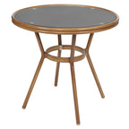 Ensemble bistrot commercial intérieur/extérieur avec table et deux chaises