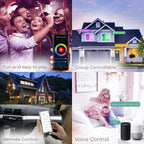Spot encastré LED ultra-mince intelligent Wi-Fi Infibrite de 4 pouces, montage au plafond, 9 W, 810 lm, intensité variable, avec boîte de jonction