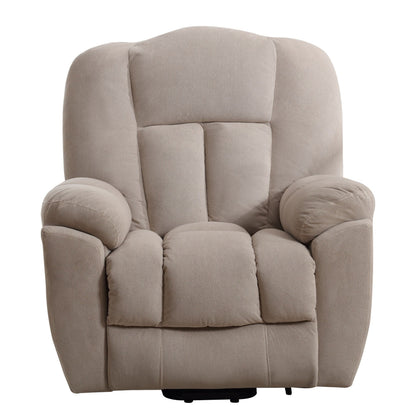 Fauteuil inclinable électrique à position infinie avec chauffage et massage, poche latérale et port de charge USB pour personnes âgées