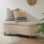 Banc d'appoint de rangement incurvé de style boucle INK IVY Bailey