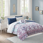 Parure de lit Avery Boho au design intelligent avec draps