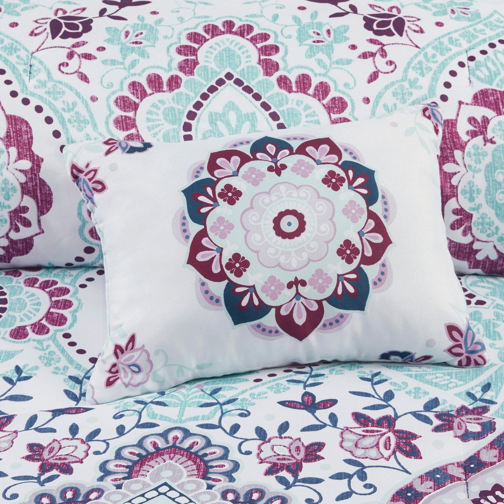 Parure de lit Avery Boho au design intelligent avec draps
