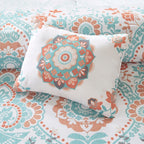 Parure de lit Avery Boho au design intelligent avec draps