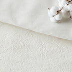 Parure de lit en jacquard de coton à pompons Ensley pour enfants au design intelligent avec coussins décoratifs