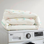 Parure de lit en jacquard de coton à pompons Ensley pour enfants au design intelligent avec coussins décoratifs