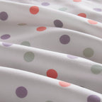 Parure de lit réversible en chenille touffetée à motif floral Madeline pour enfants au design intelligent