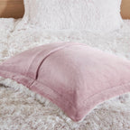Ensemble de mini-couette à poils longs Leena au design intelligent