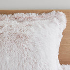 Ensemble de mini-couette à poils longs Leena au design intelligent