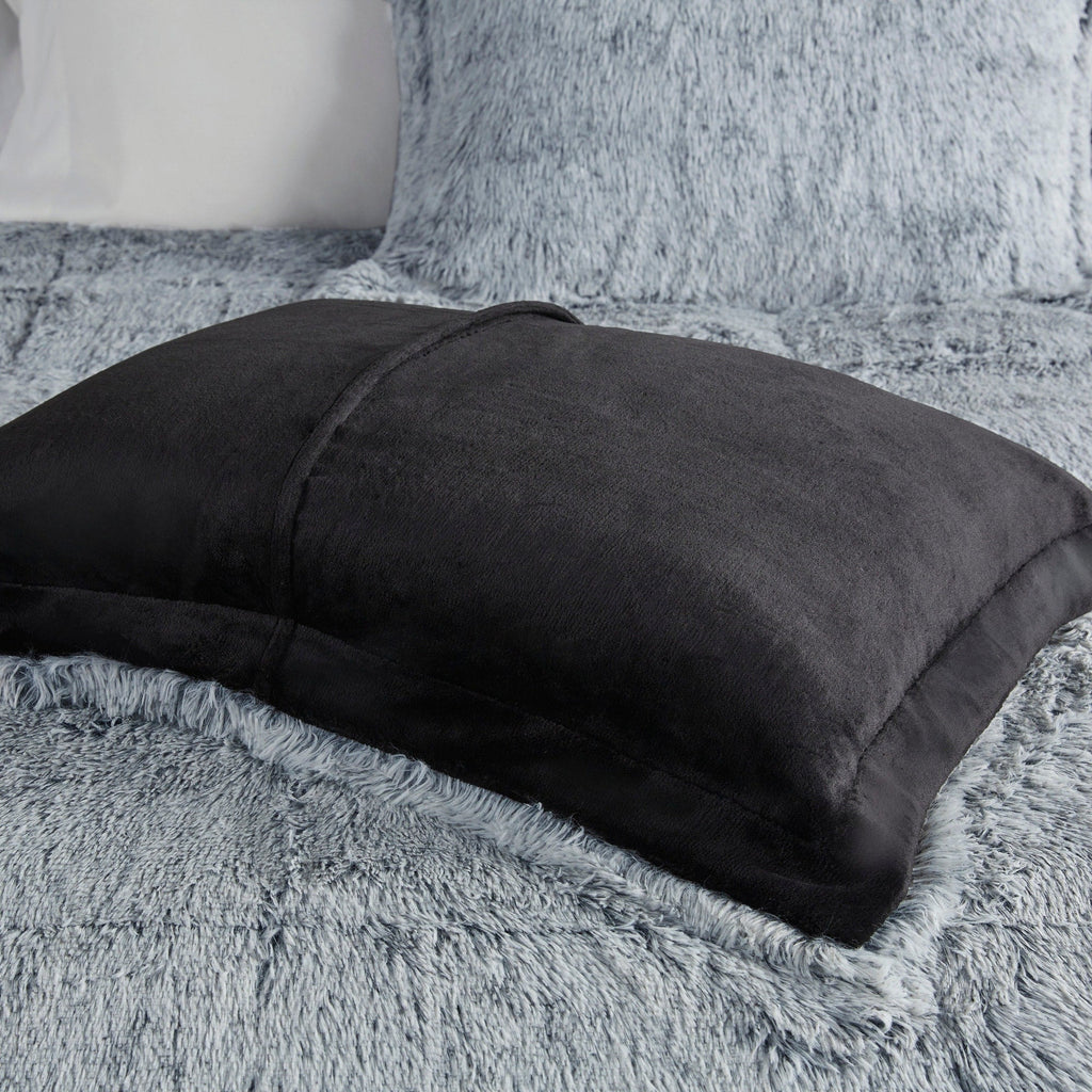 Ensemble de mini-couette à poils longs Leena au design intelligent