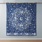 Parure de lit intelligente design Luna Navy Celestial