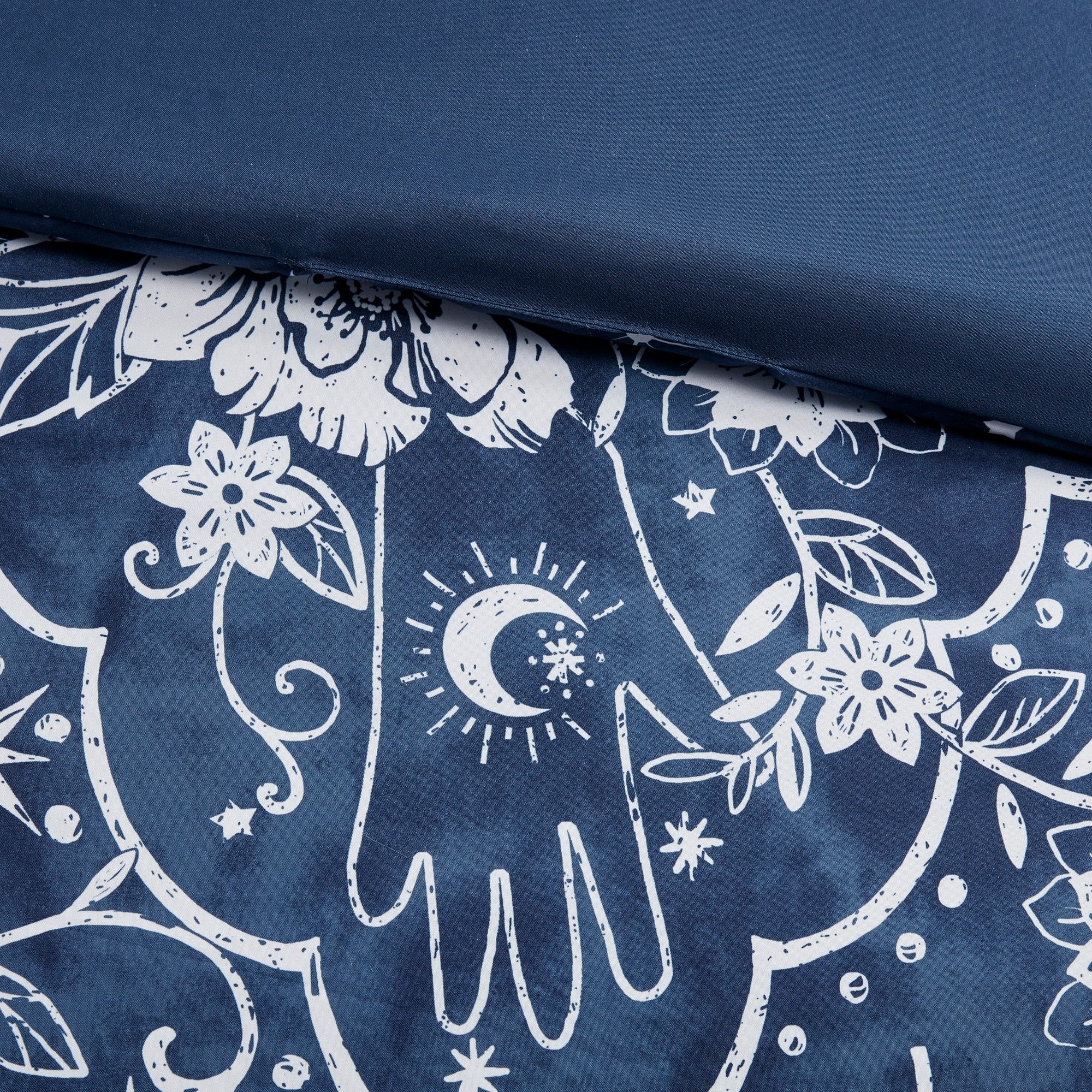 Parure de lit intelligente design Luna Navy Celestial