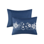 Parure de lit intelligente design Luna Navy Celestial