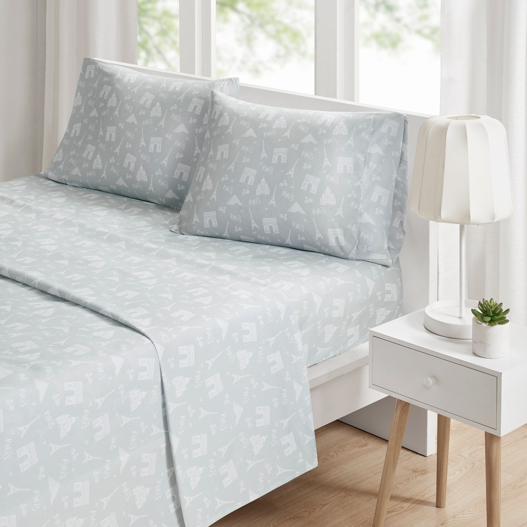 Ensemble de draps imprimés fantaisie au design intelligent