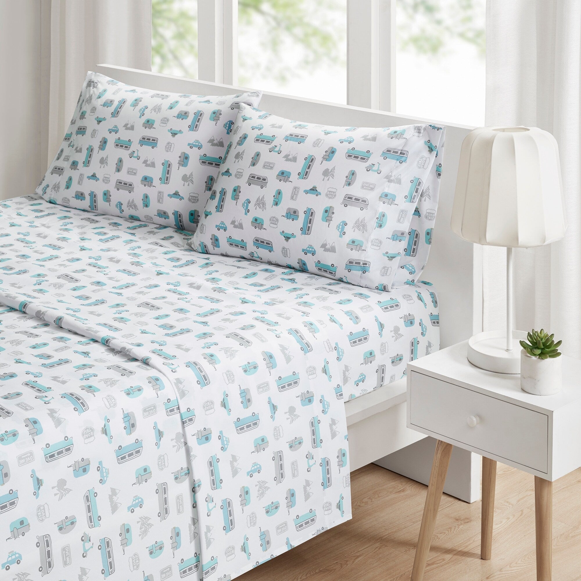 Ensemble de draps imprimés fantaisie au design intelligent