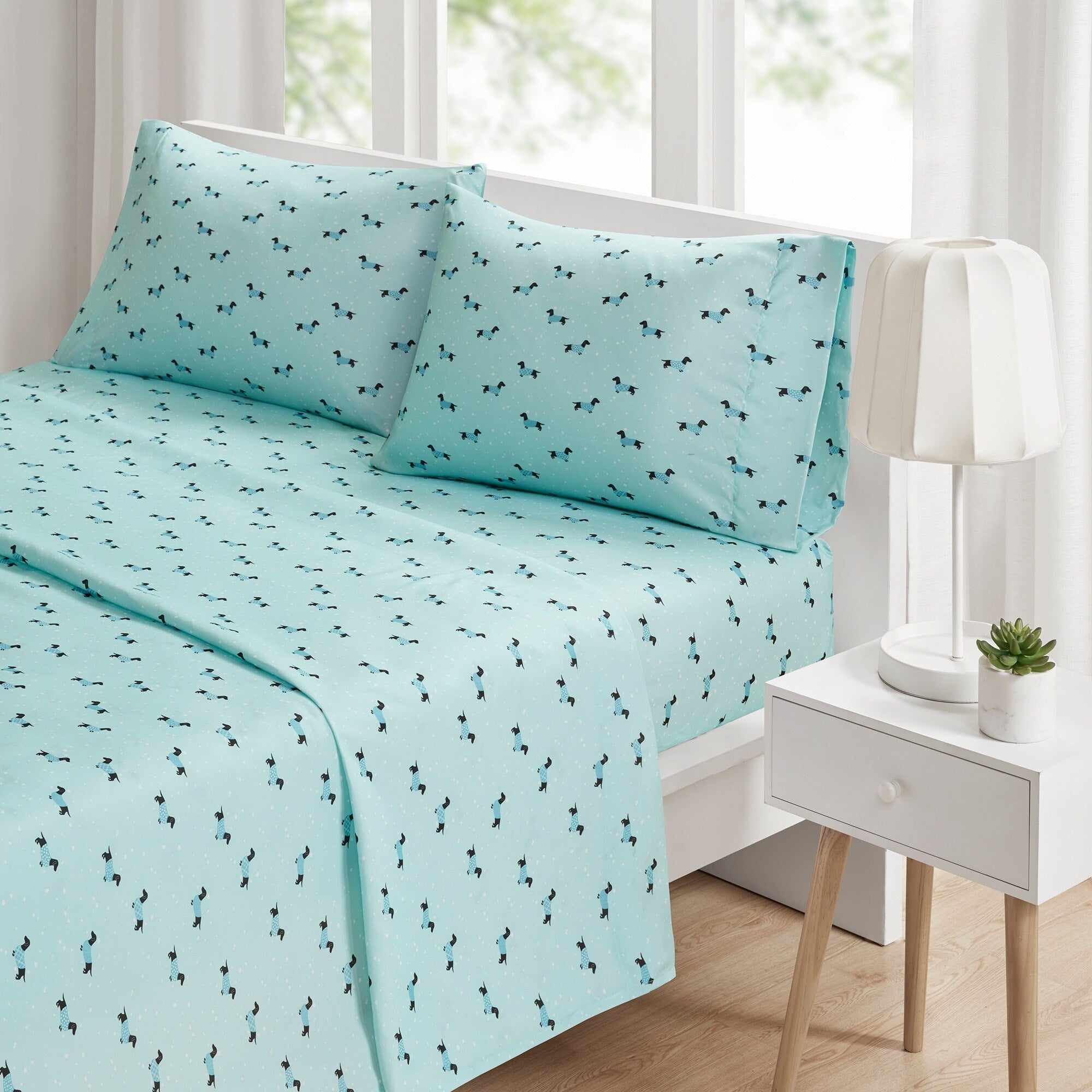 Ensemble de draps imprimés fantaisie au design intelligent