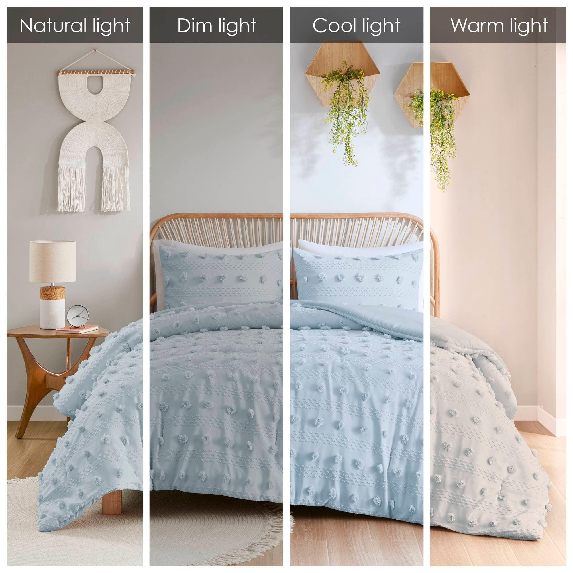 Parure de couette Vera Clip Jacquard au design intelligent