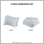 Parure de couette Vera Clip Jacquard au design intelligent