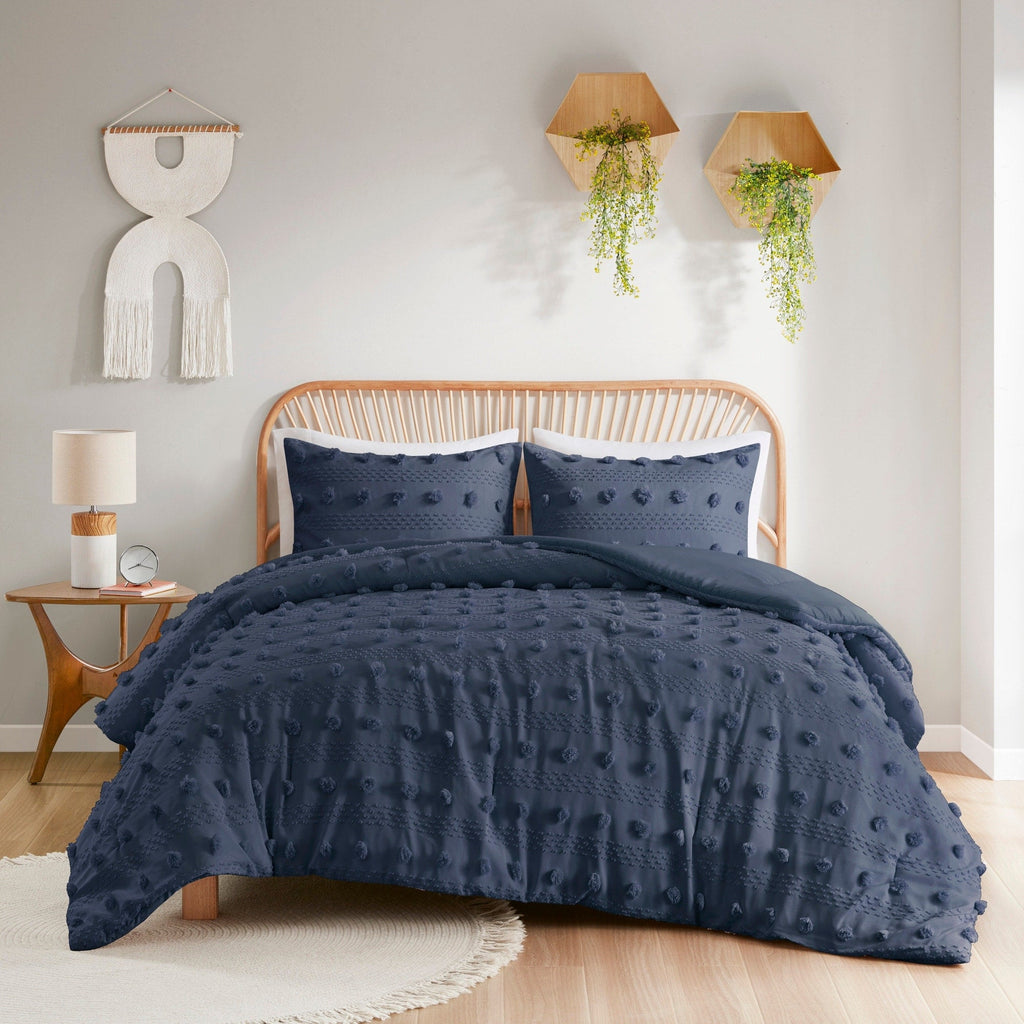 Parure de couette Vera Clip Jacquard au design intelligent