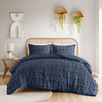 Parure de couette Vera Clip Jacquard au design intelligent