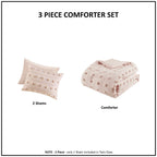Parure de couette Vera Clip Jacquard au design intelligent