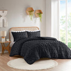 Parure de couette Vera Clip Jacquard au design intelligent